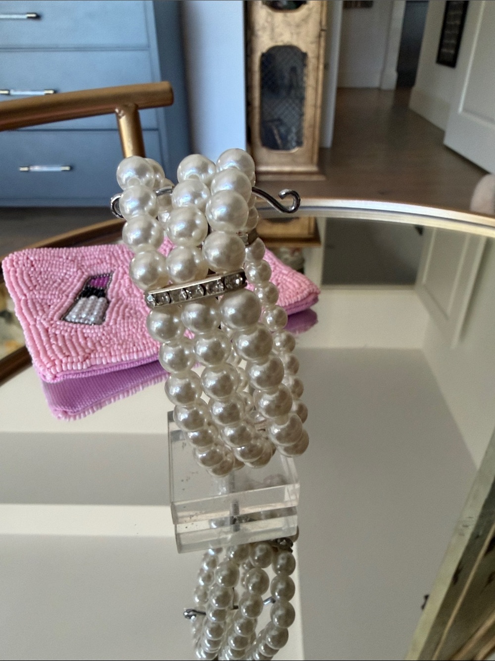 Classic Multi-Strand Pearl Bracelet in White